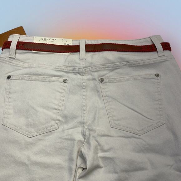 SONOMA Women’s 6 Modern Fit Capri Khaki Jeans - Picture 3 of 5